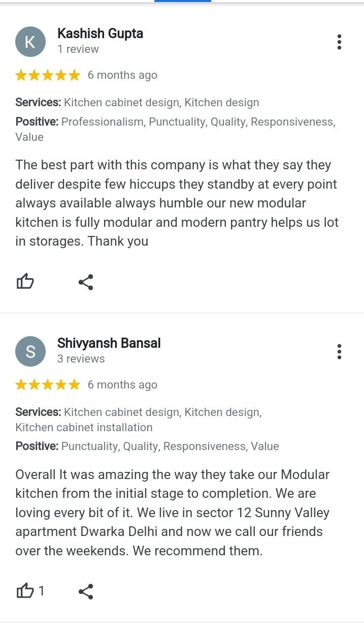 Modular Kitchen Customer Review