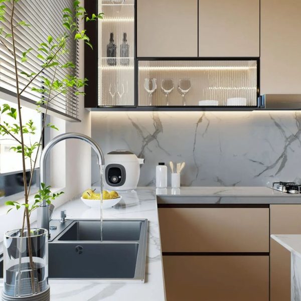 Elegant ✨ kitchen design @aeninteriors +91 7042237606